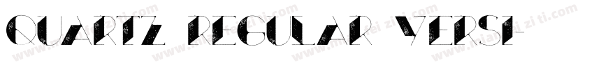 Quartz Regular Versi字体转换